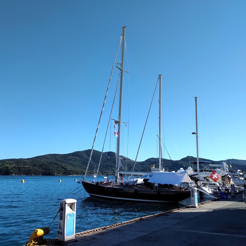 Kurze Ueberfahrt in die Marina von Portoferraio